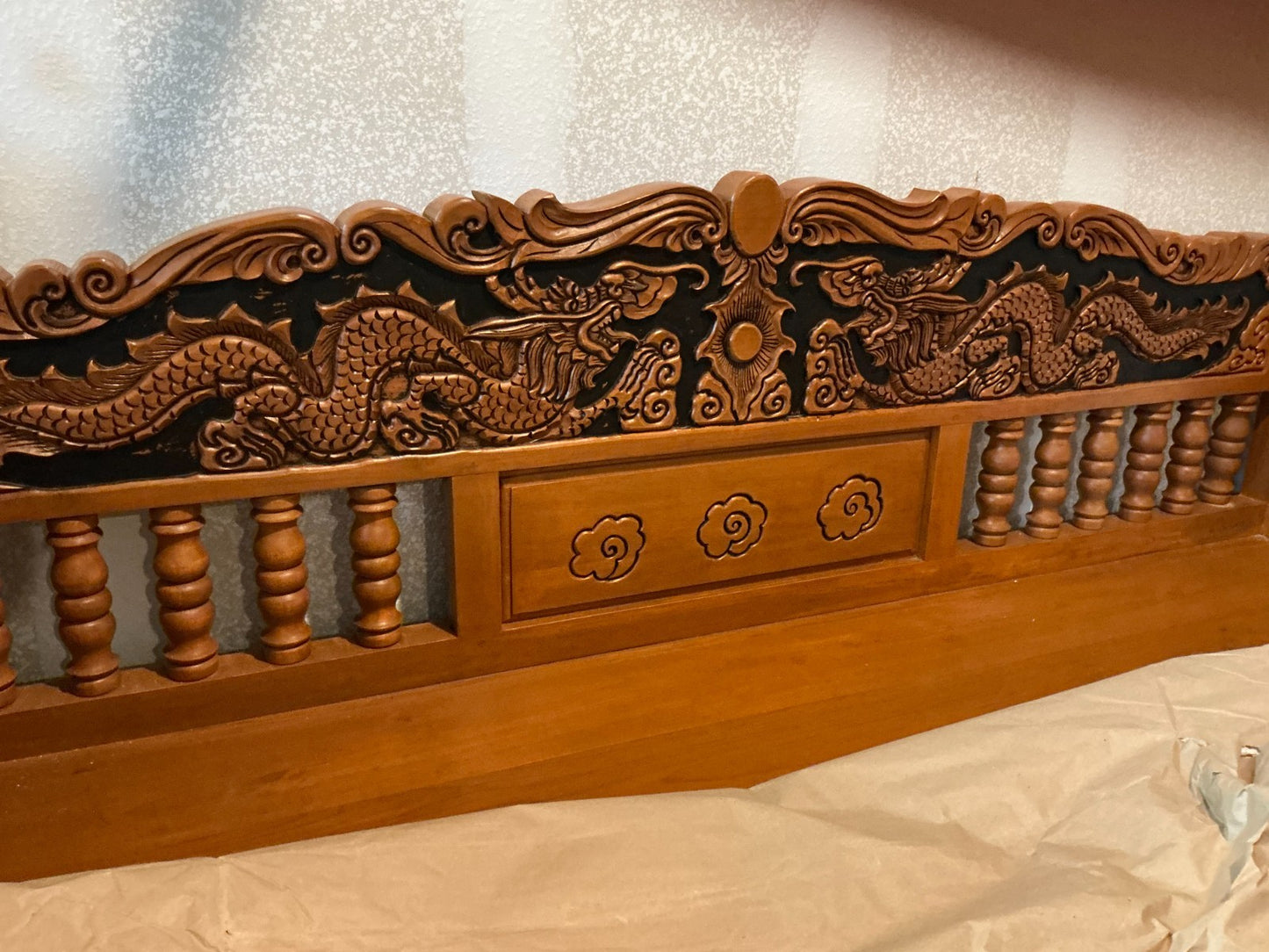 Teak Twin Daybed from Thailand Hand Carved