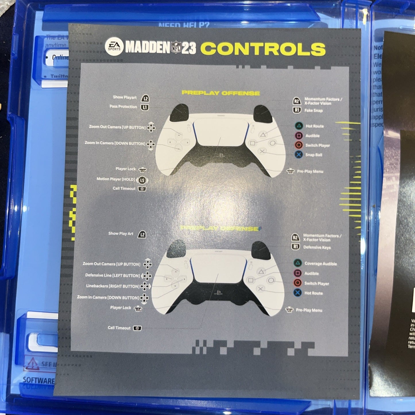 MADDEN NFL 23 - Sony PlayStation 5.  Case, Artwork, & Inserts Only.  NO GAME