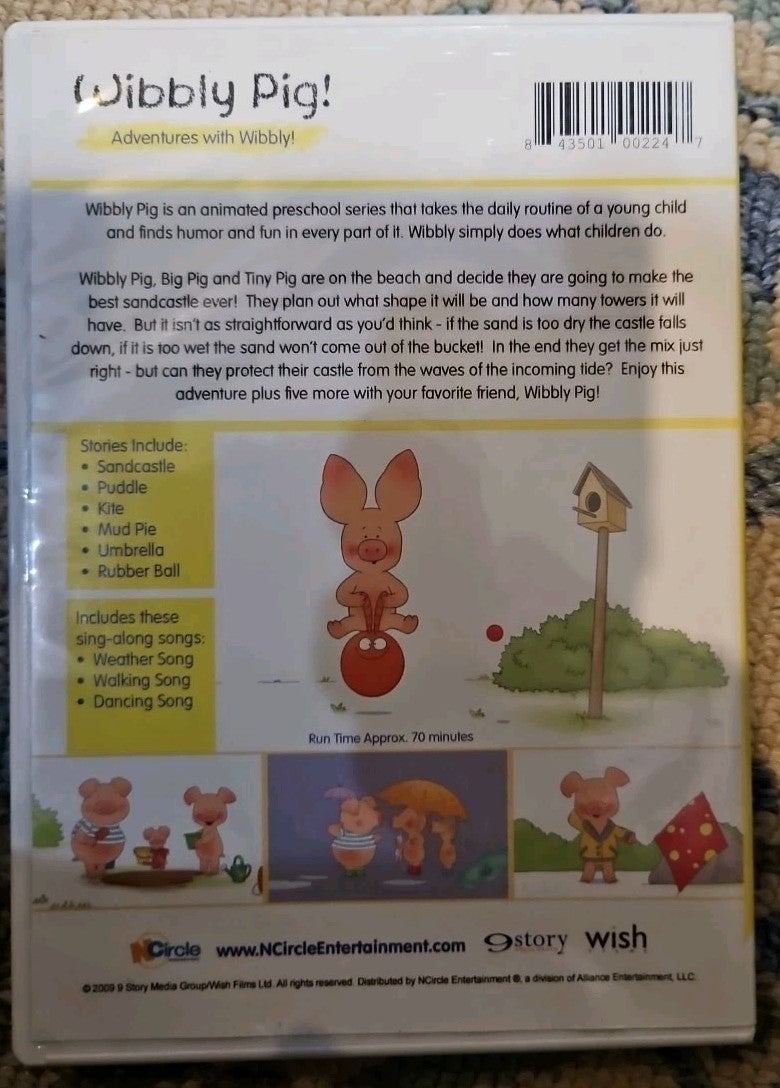 Wibbly Pig: Adventures with Wibbly (DVD) New Sealed