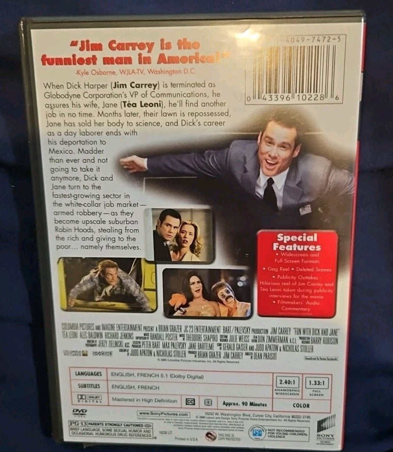 Fun with Dick and Jane (DVD, 2006) New Sealed