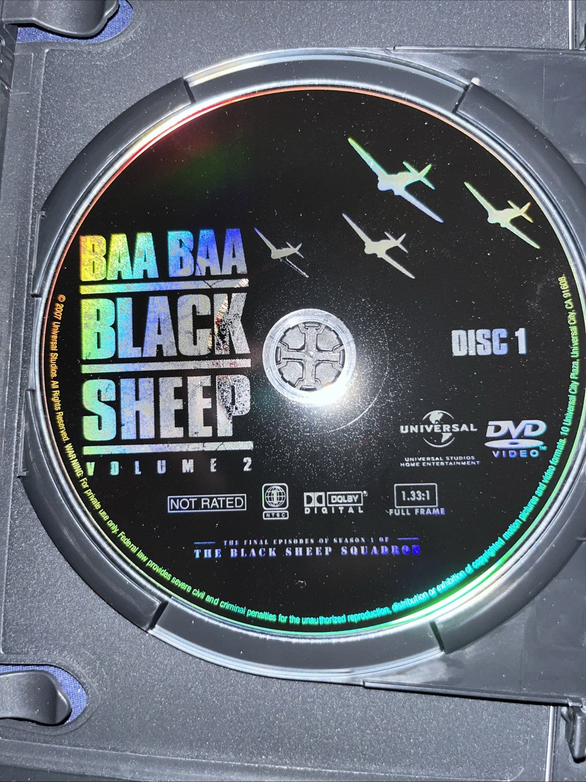 Baa Baa Black Sheep Squadron: Season 1 Volume 2 (DVD) Tested. Missing Insert