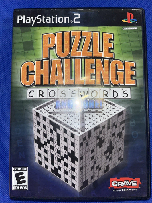 Puzzle Challenge: Crosswords & More (PS2) Mint. Tested. No Scratches. New Case.