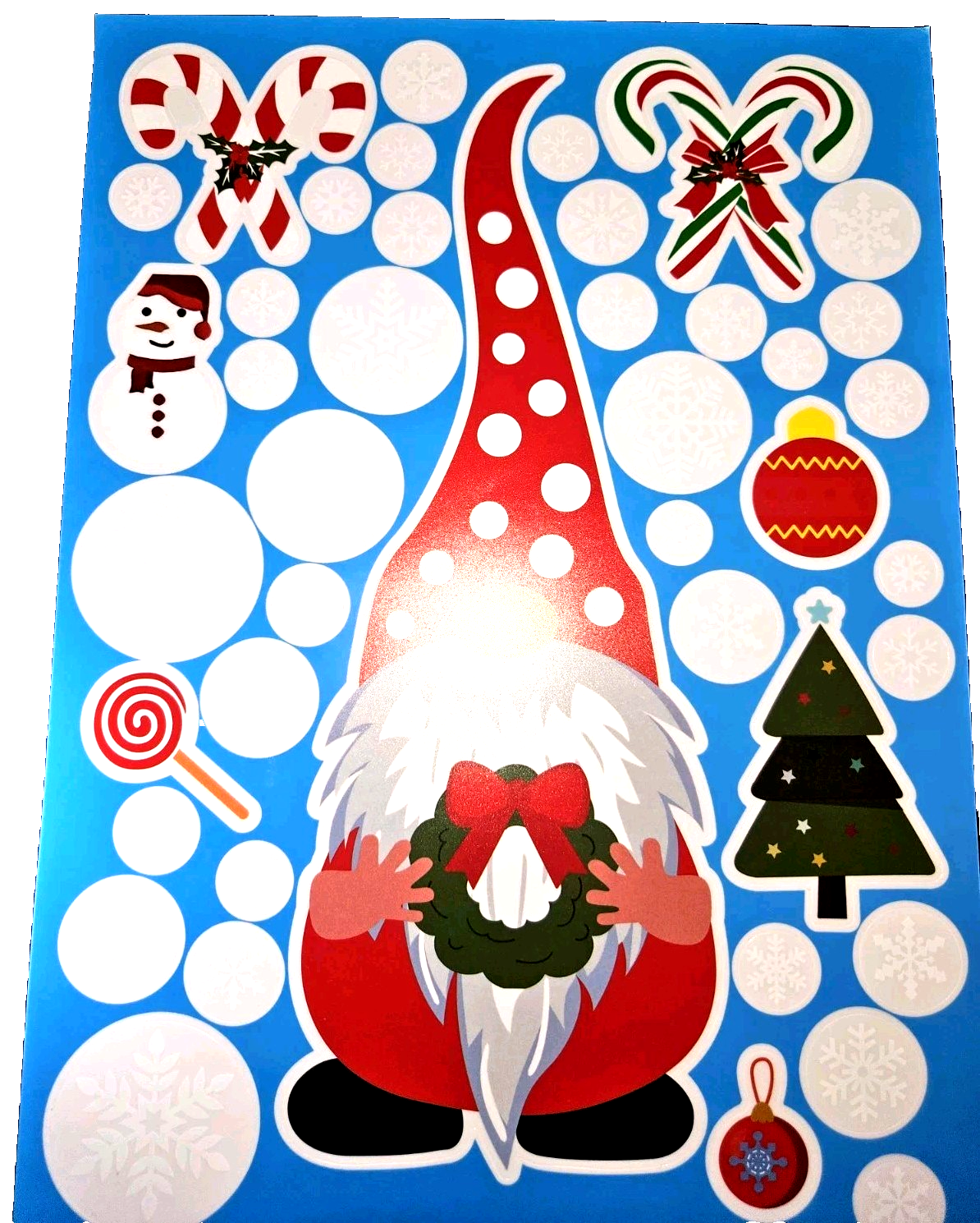 Christmas Spray & Cling Decals 8 Sheets -240 Decals