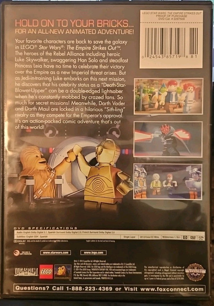 LEGO Star Wars: The Empire Strikes Out (DVD, 2013)