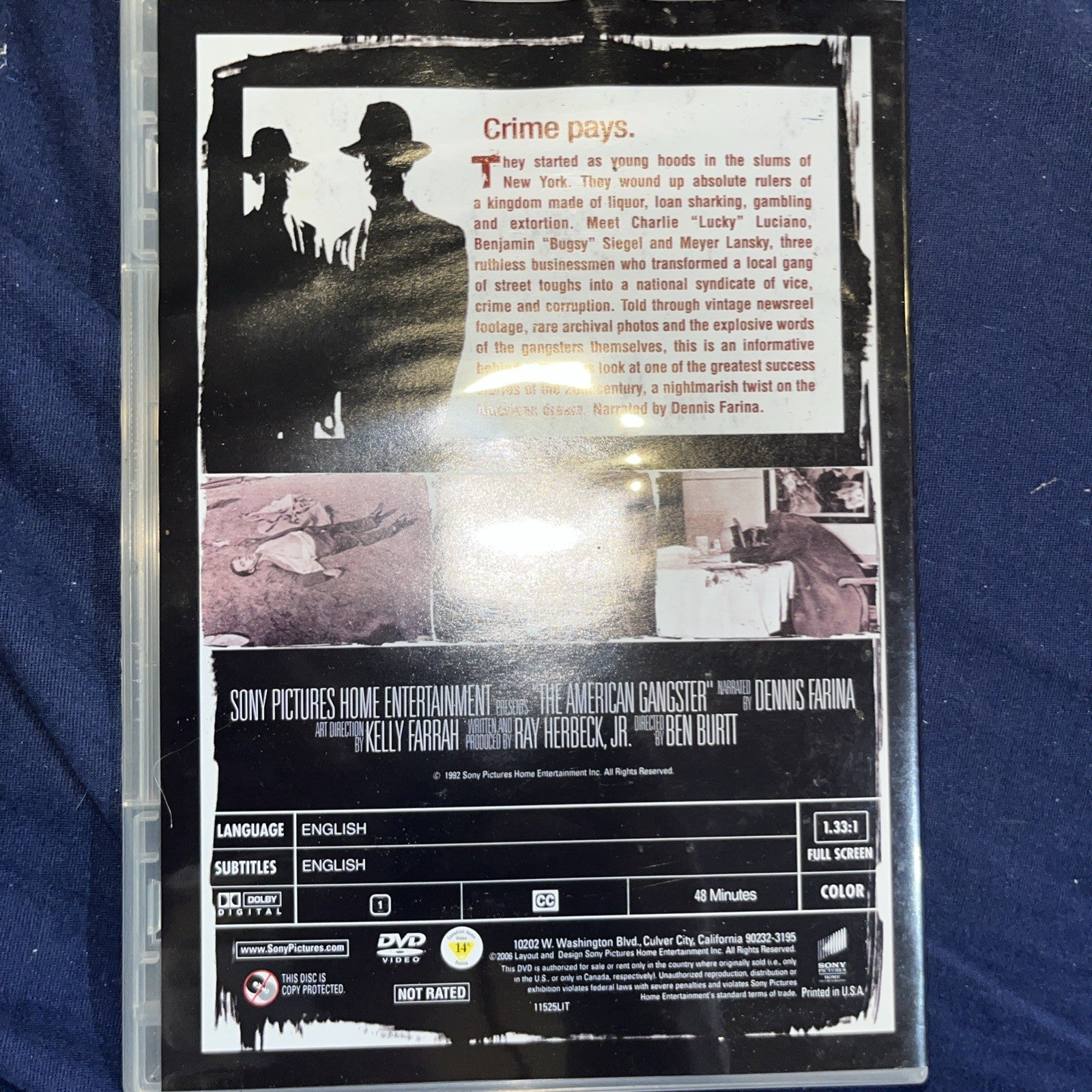 The Mob Box Set (DVD, 4-Discs with Collectible Scrapbook) Sealed. Shelfwear