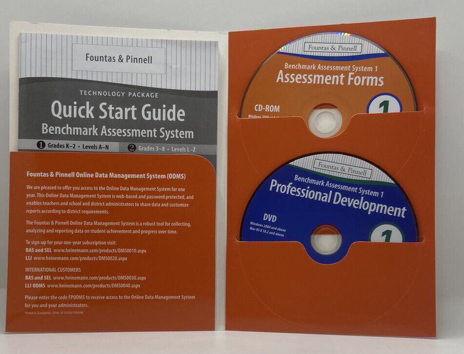 Benchmark Assessment System 1 & 2 Fountas & Pinnel A-Z