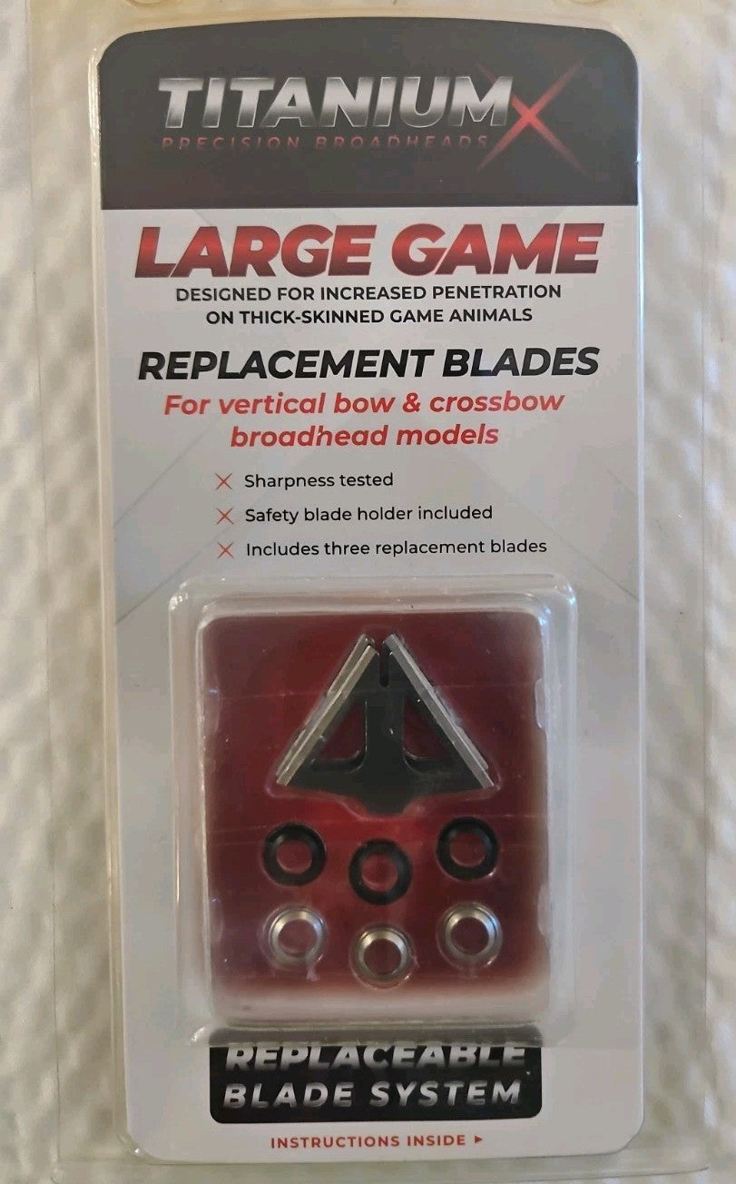 TRUGLO Stainless Steel .031" Replacement Blade Set (3 pack) for Titanium X Large
