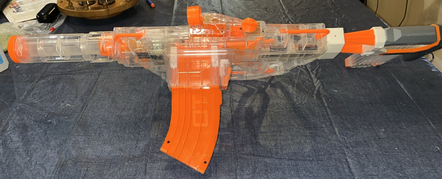 Nerf Motorized Evader Modulus Rifle  w/ Switchable Illumination + 2 Mags