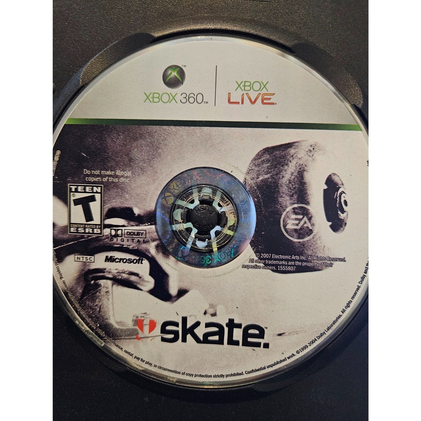 Skate - XBOX 360 - No Original Artwork or manual. Tested. New Case