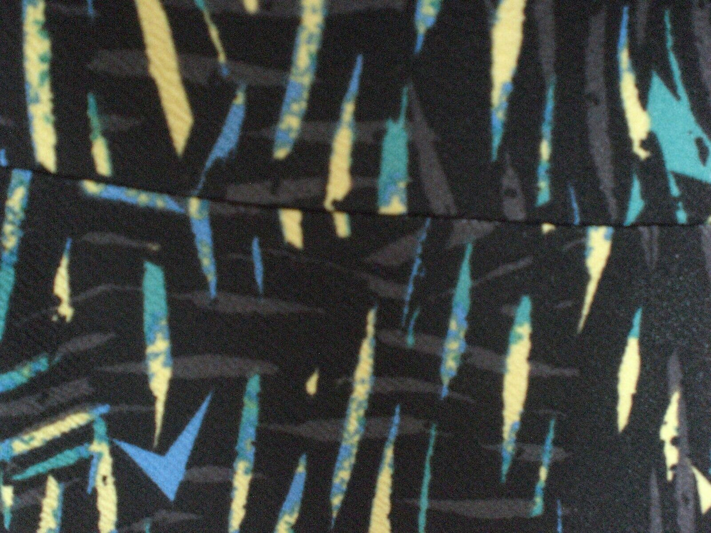 LuLRoe Cassie Skirt Black with Yellow Green Blue Geometric Shapes SMALL