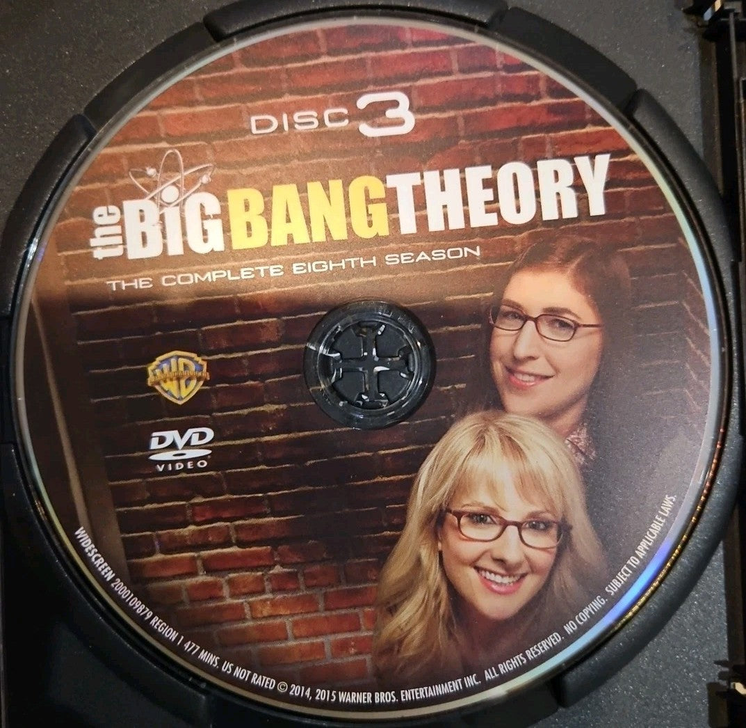 The Big Bang Theory: the Complete Eighth Season (DVD, 2014) Sealed