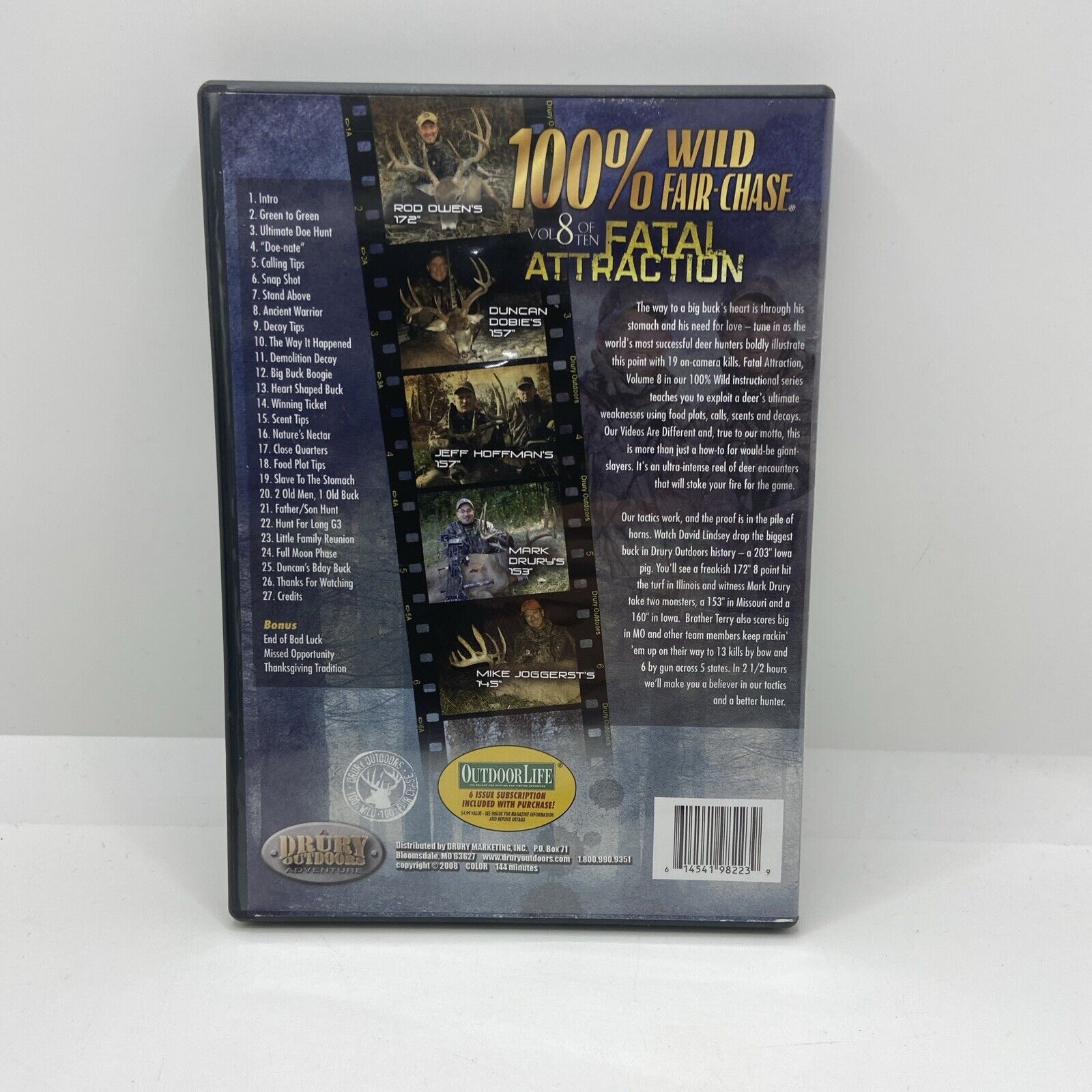 Drury Outdoors 100% Fari Chase Vol 8 Fatal Attraction - DVD -