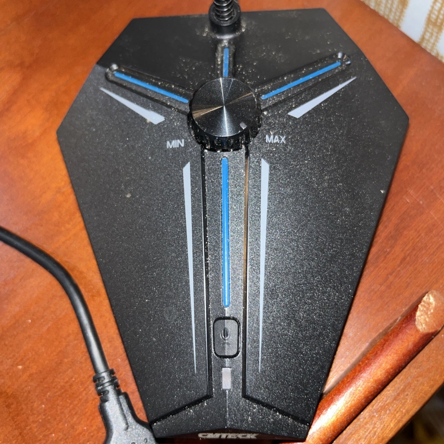 CMTECK USB Desktop Computer CM001 Microphone, Mute Button with LED Indicator,