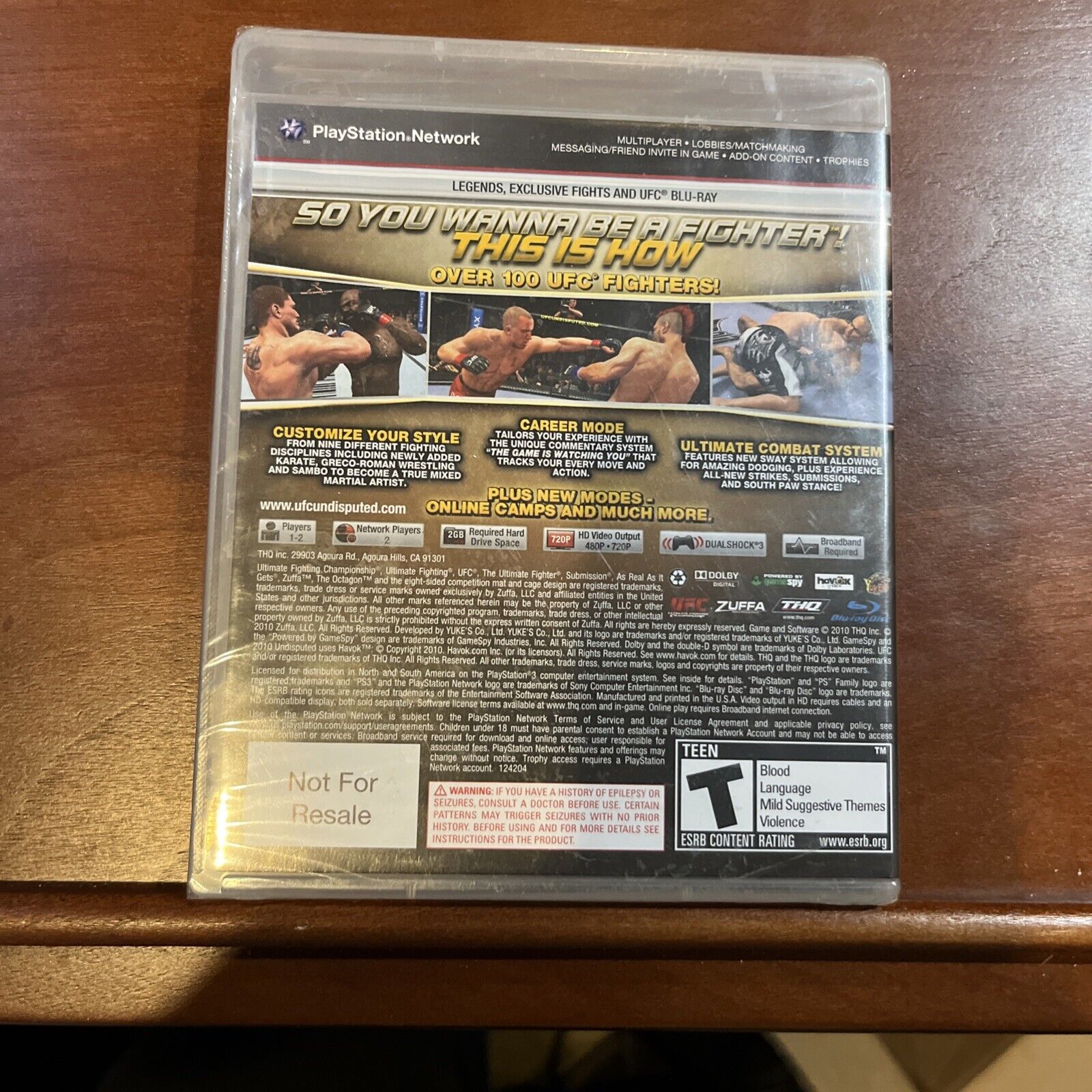 UFC Undisputed 2010 (Sony PlayStation 3, 2010) Brand New In Original Shrink Wrap