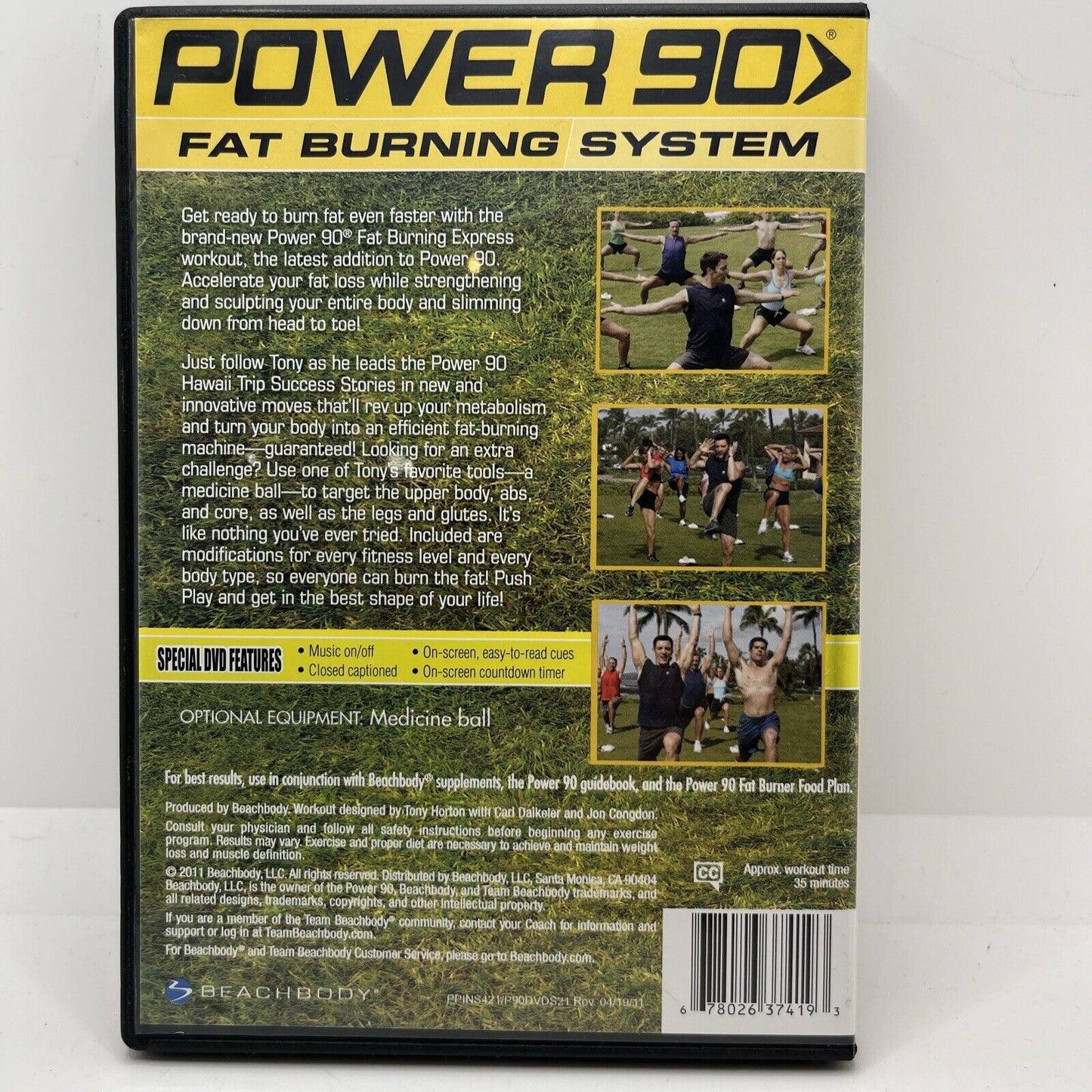 Beachbody Power 90 Fat Burning System Express Tony Horton DVD Beachbody New DVD