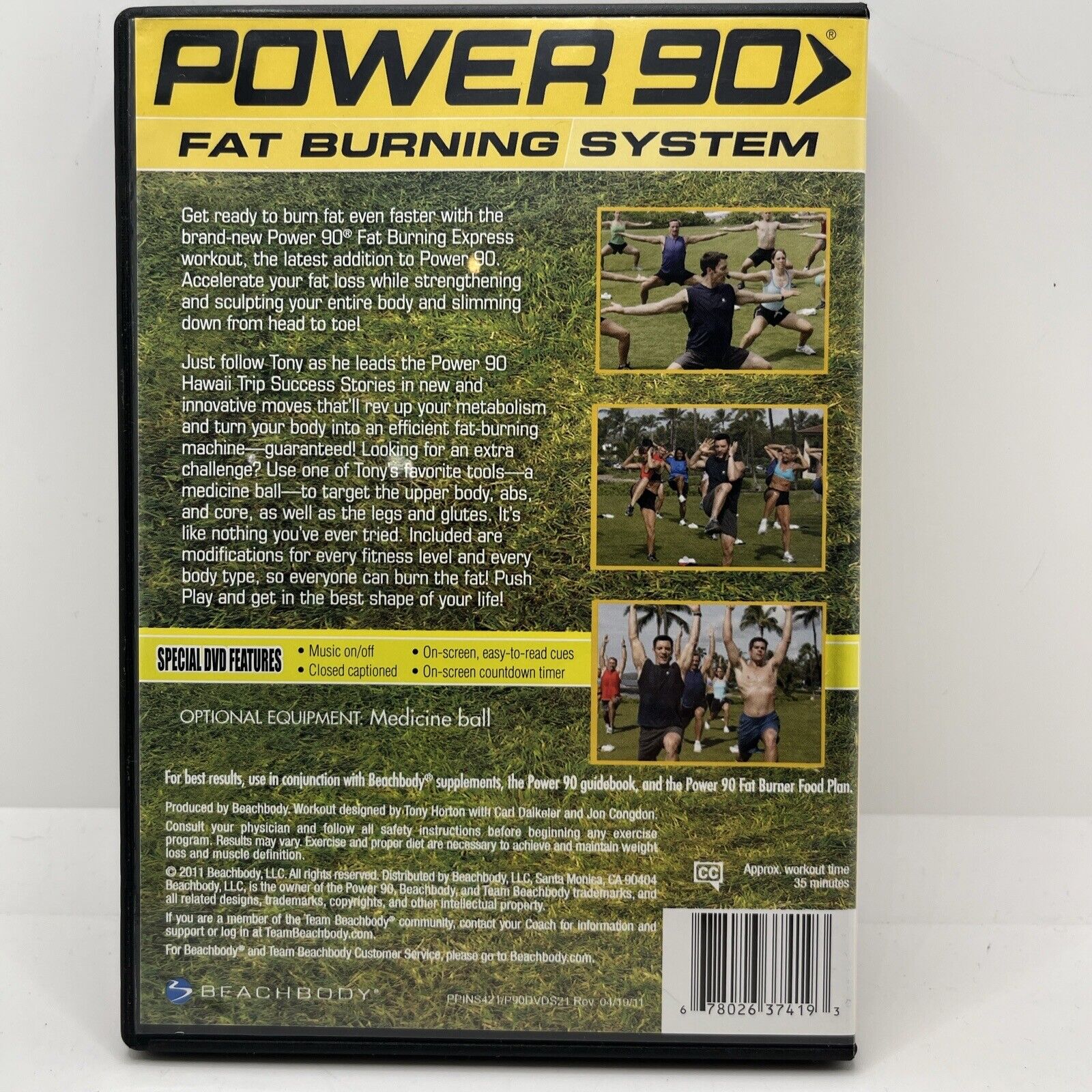 Beachbody Power 90 Fat Burning System Express Tony Horton DVD Beachbody New DVD