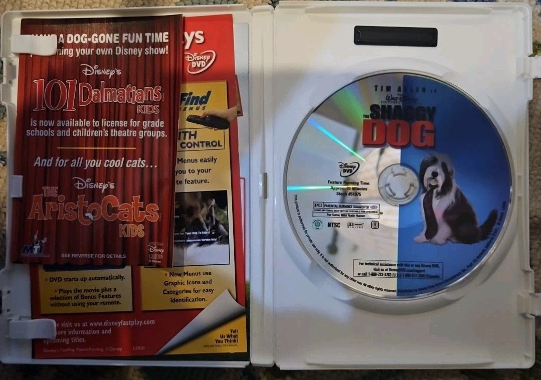 The Shaggy Dog (DVD, 2006) Tested. New Case
