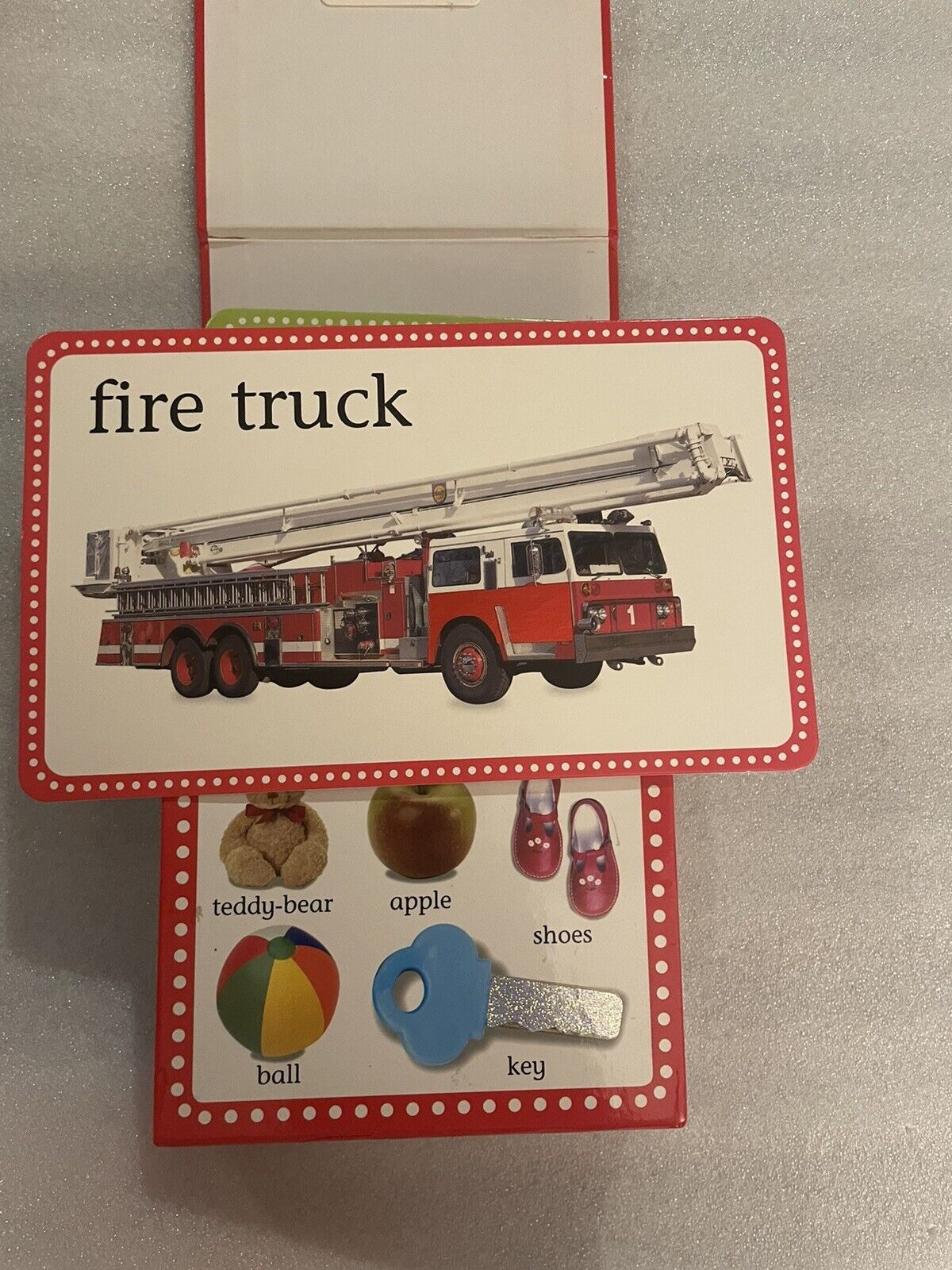 First Words Touch and Feel Picture Cards 16 Cards