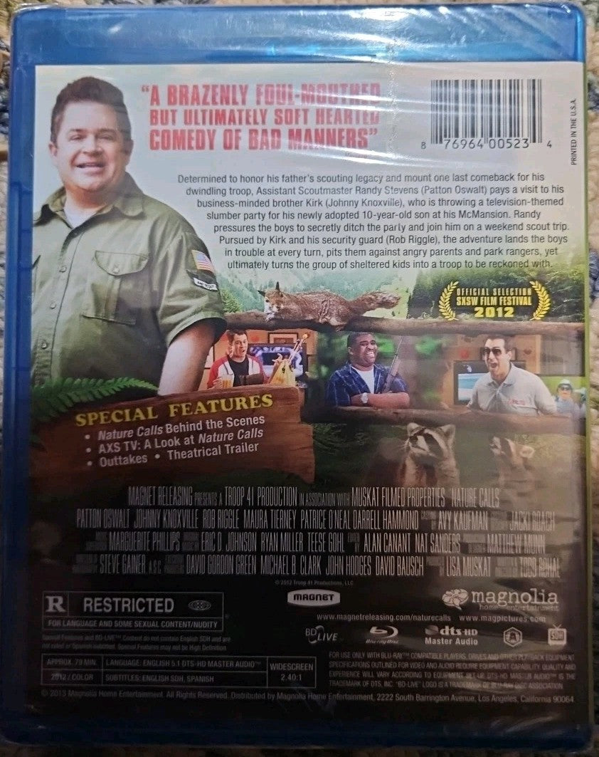 Nature Calls (Blu-ray) No Digital Copy. New Sealed