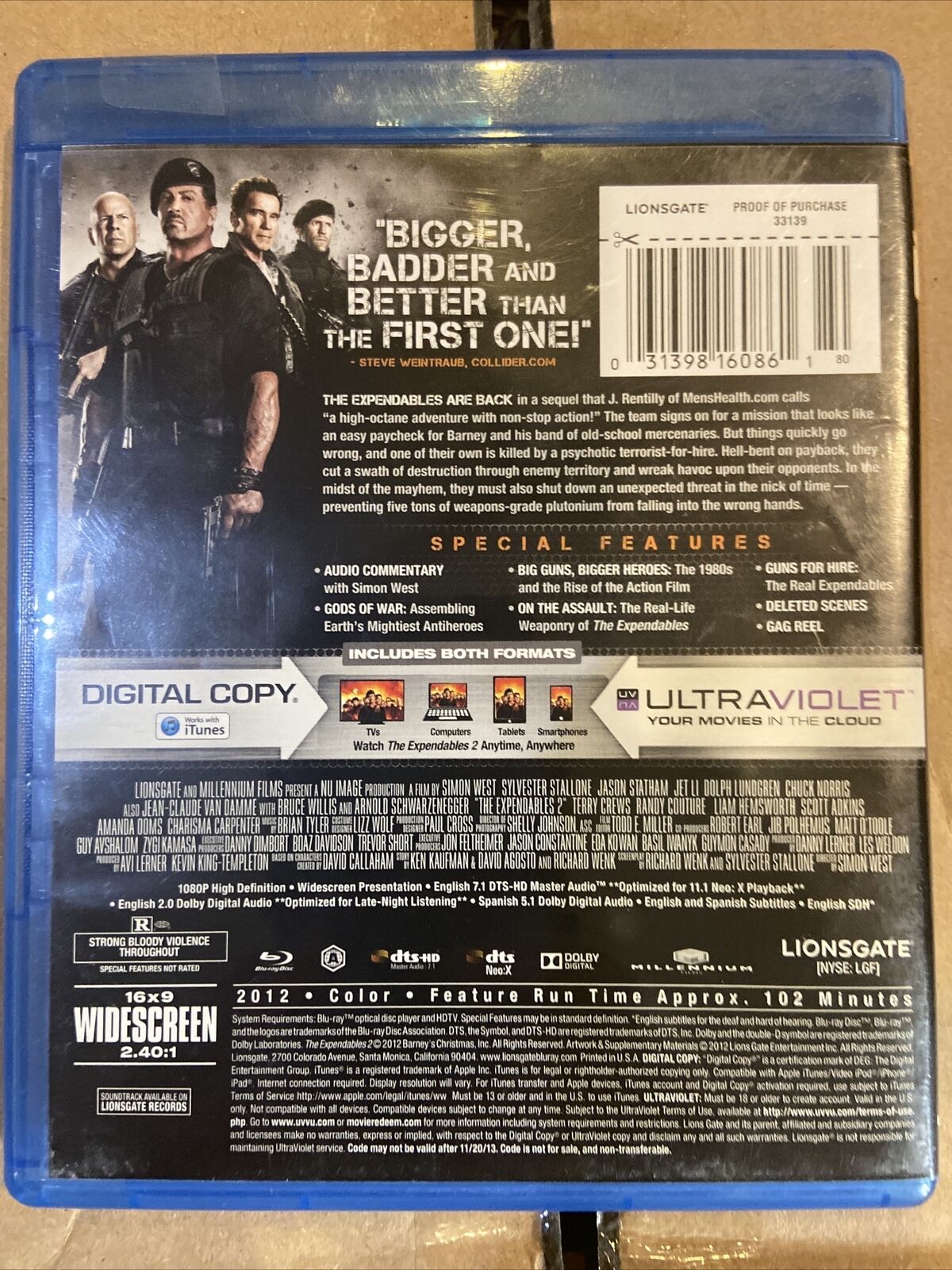 The Expendables 2 (Blu-ray, 2012)