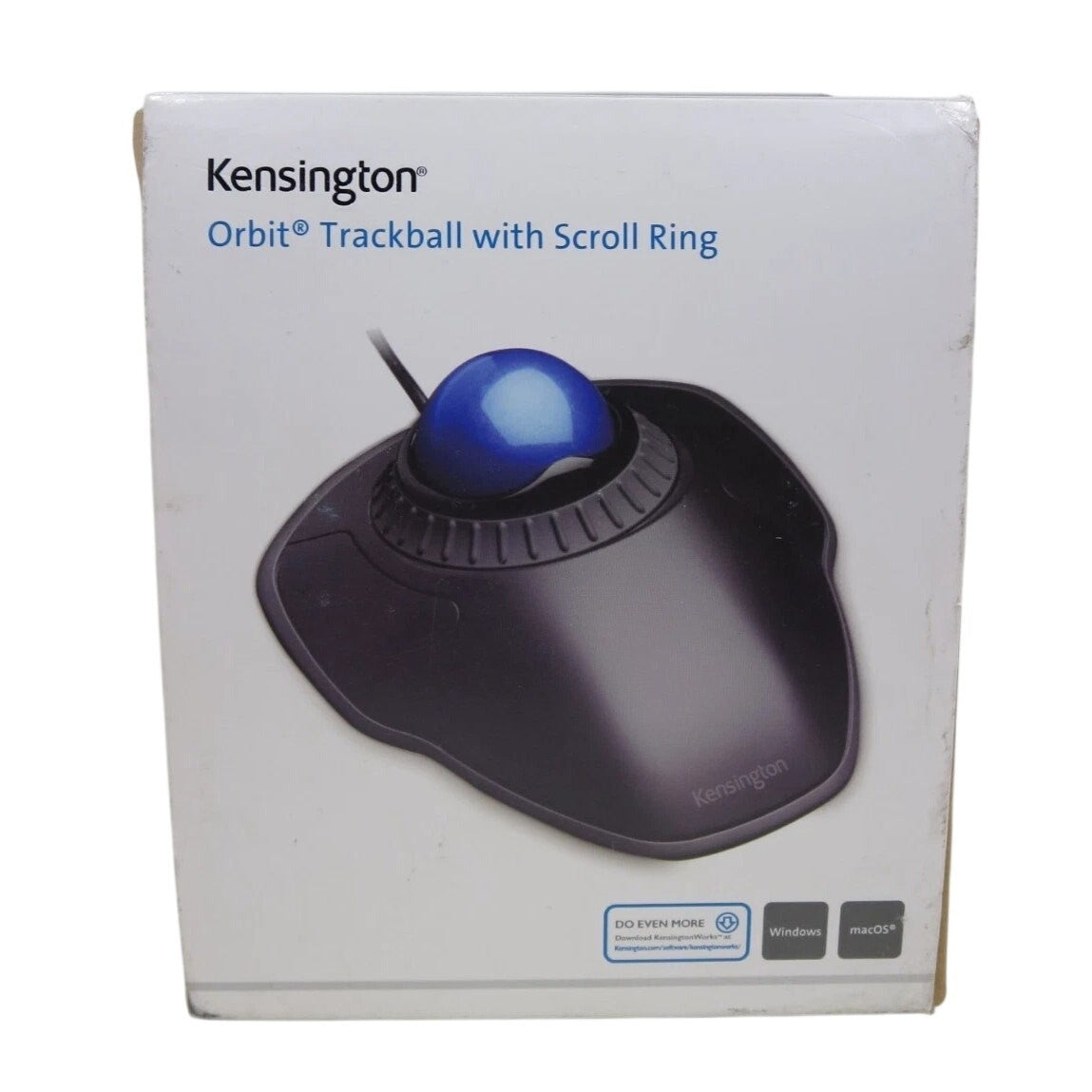 USED Kensington Orbit Trackball Mouse Scroll Ring - USB - K72337US
