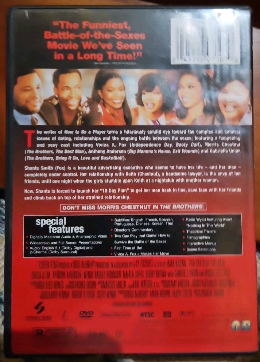 Two Can Play That Game (DVD, 2001) Very Good