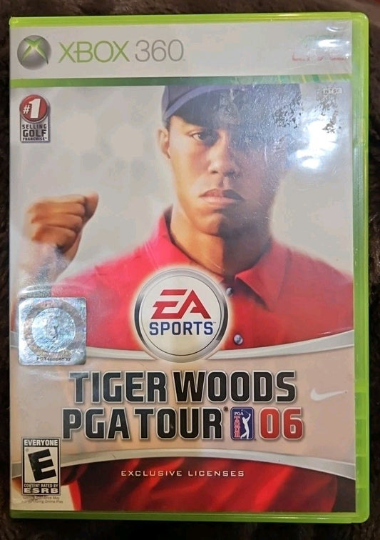 Tiger Woods PGA Tour 06 (XBOX 360) No Game. Case + Artwork Only