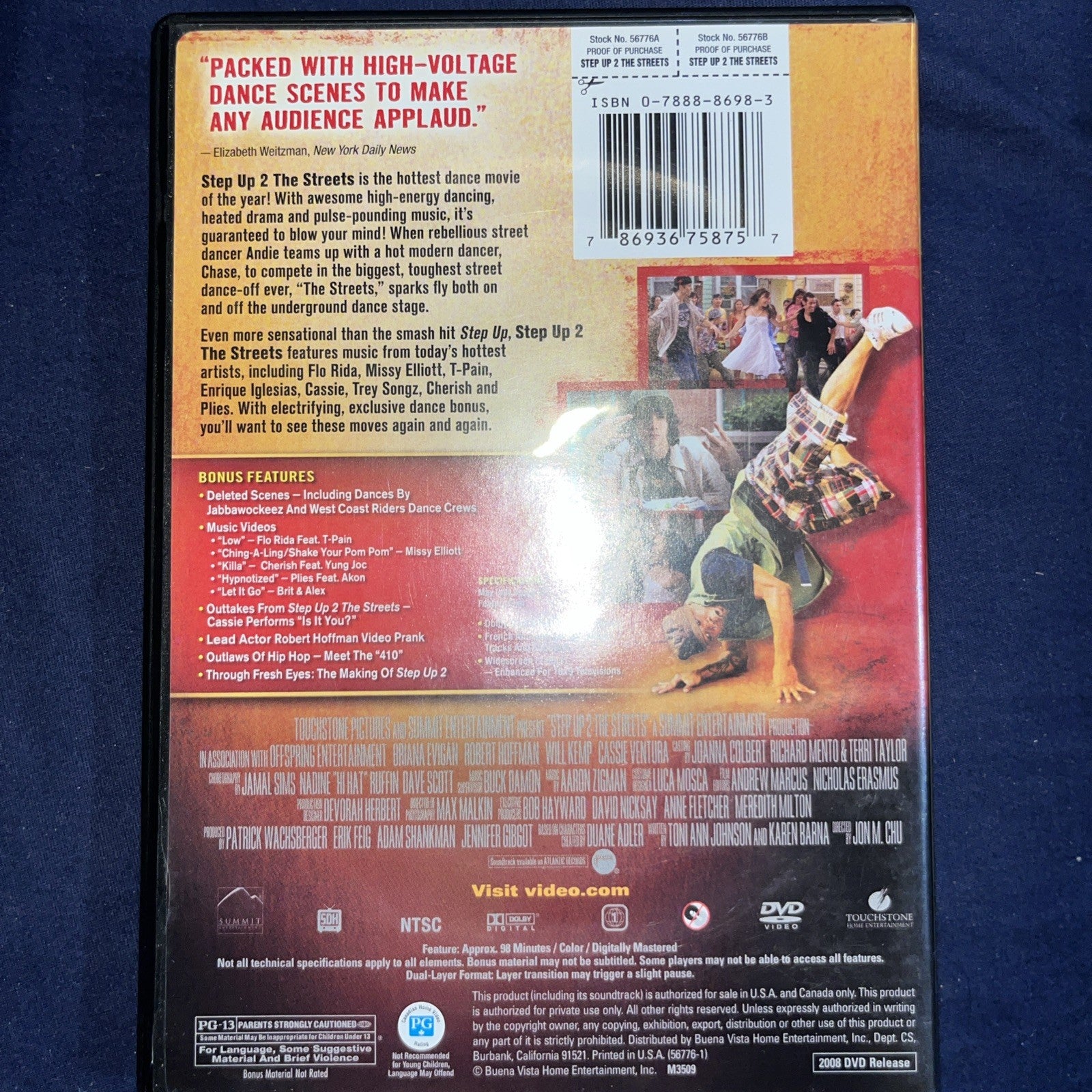 Step UP 2: the Streets (DVD, 2008) Dance Off Edition