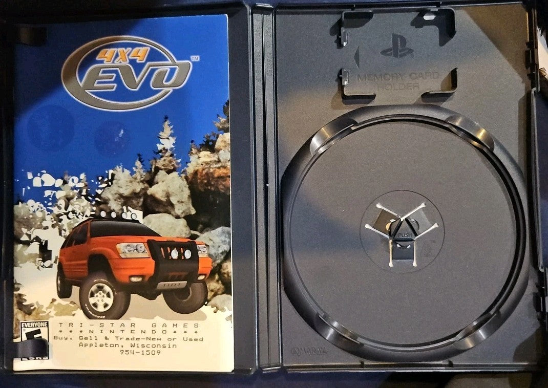 4 X 4 Evolution - Sony PlayStation 2. No Game. Artwork + Case + Manual ONLY
