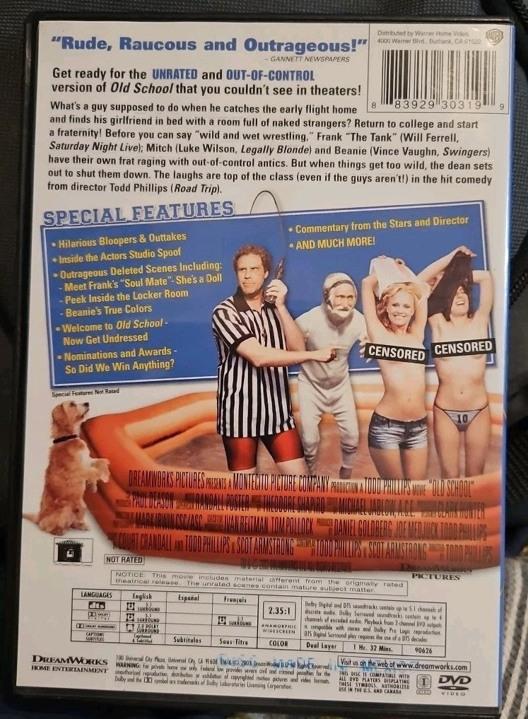 Old School (DVD) New Sealed