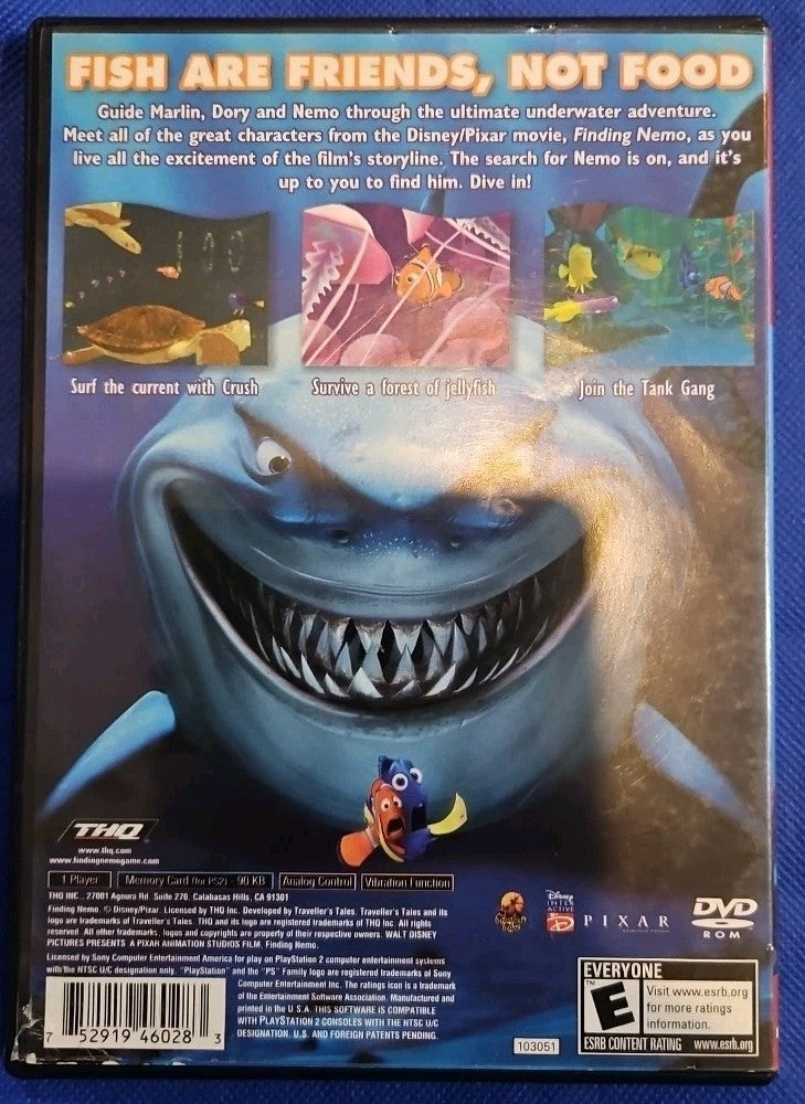 Finding Nemo (PS2) Tested. Mint. w/Manual