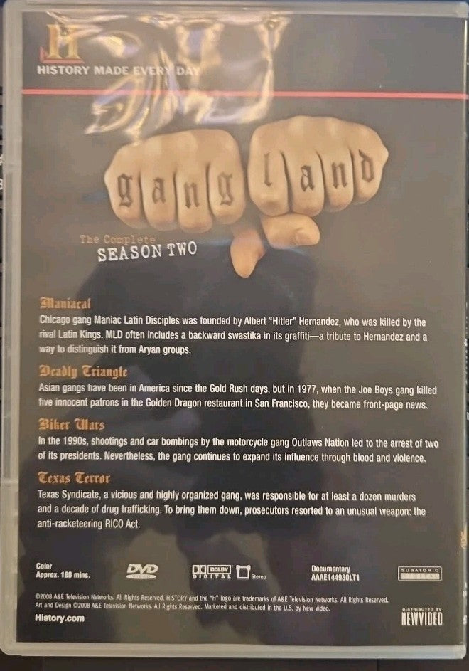 Gangland Season 2 Disc 1 (Slim Case)
