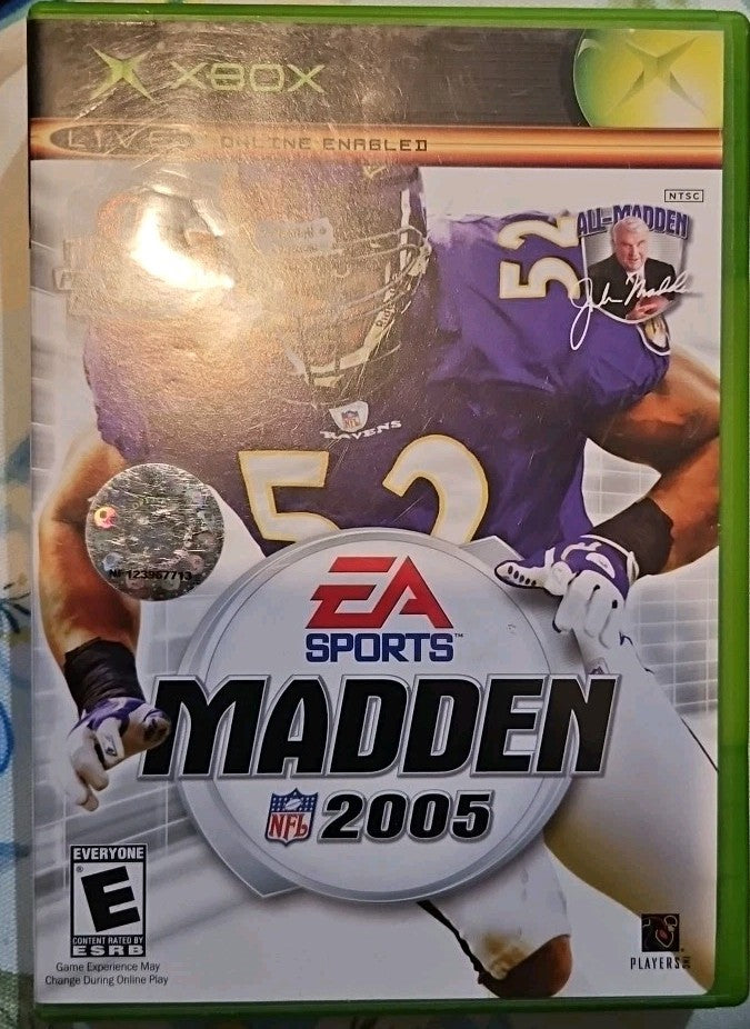 Madden NFL 2005 (Microsoft Xbox, 2004) Tested. No Scratches. New Case