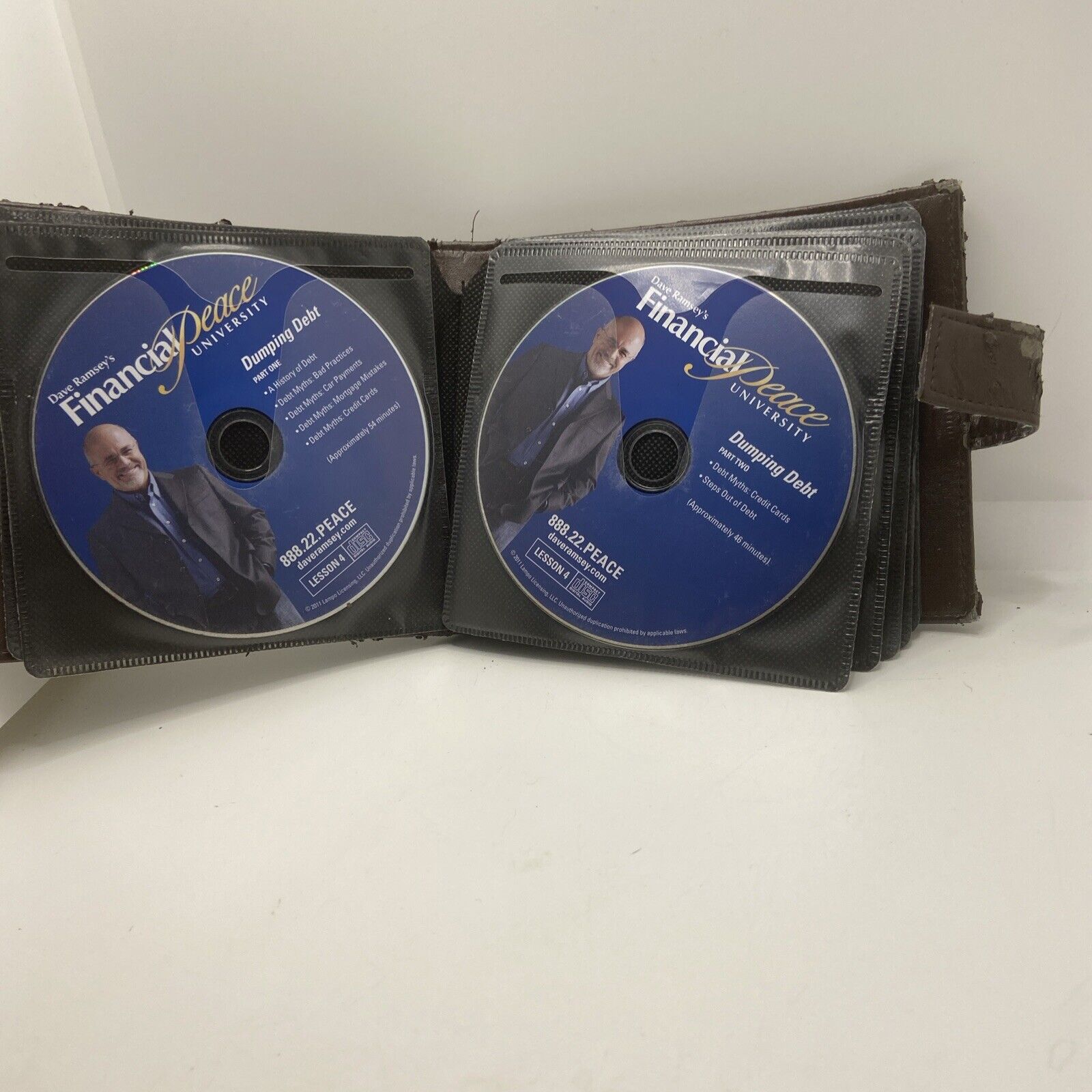 Dave Ramsey’s Financial Peace University Kit Course 16-CD's Set Leather