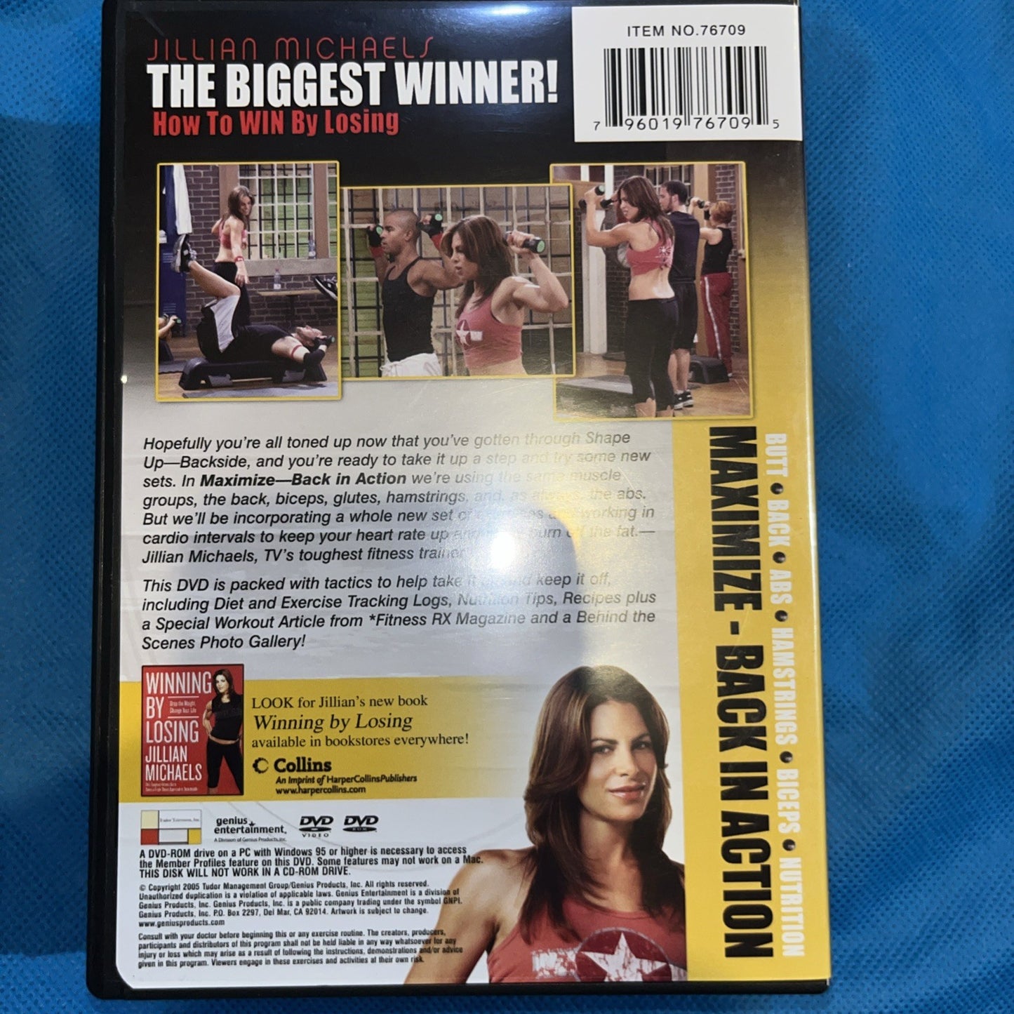 Jillian Michael’s The Biggest Winner (DVD) 5-Disc Set. Box Wear. DVDs Sealed