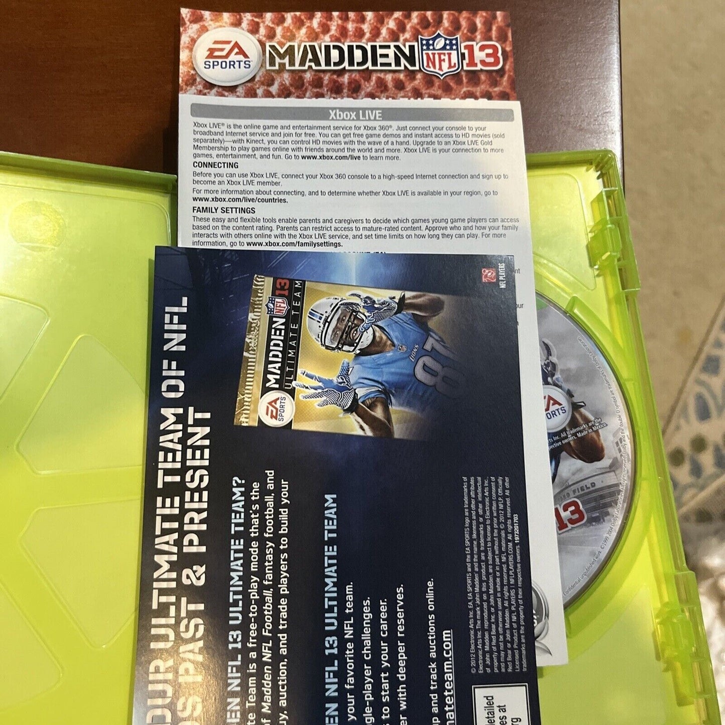 Madden NFL 13 (Microsoft Xbox 360, 2012) Tested. NEW CASE. RESEALED