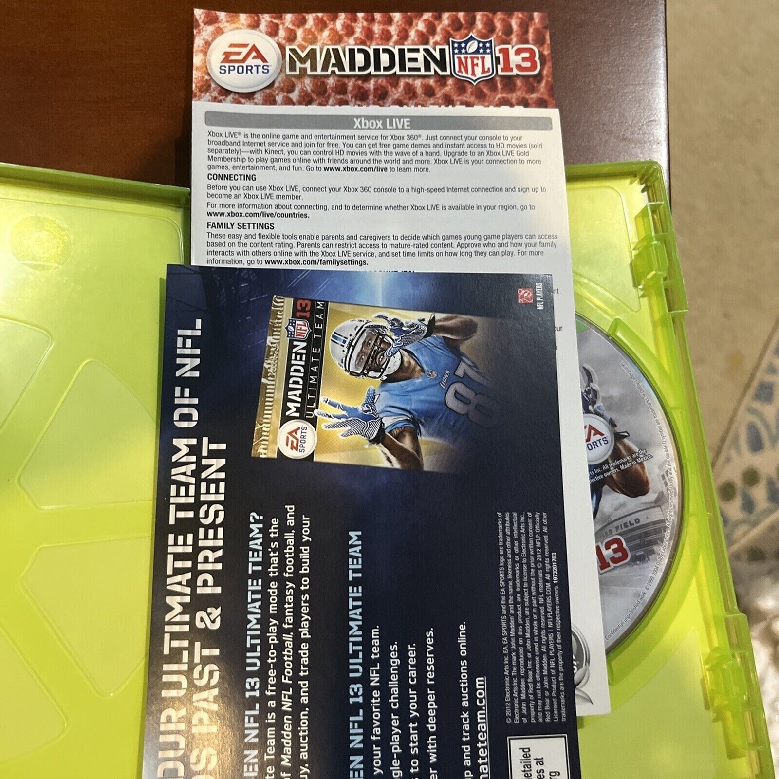 Madden NFL 13 (Microsoft Xbox 360, 2012) Tested. NEW CASE. RESEALED
