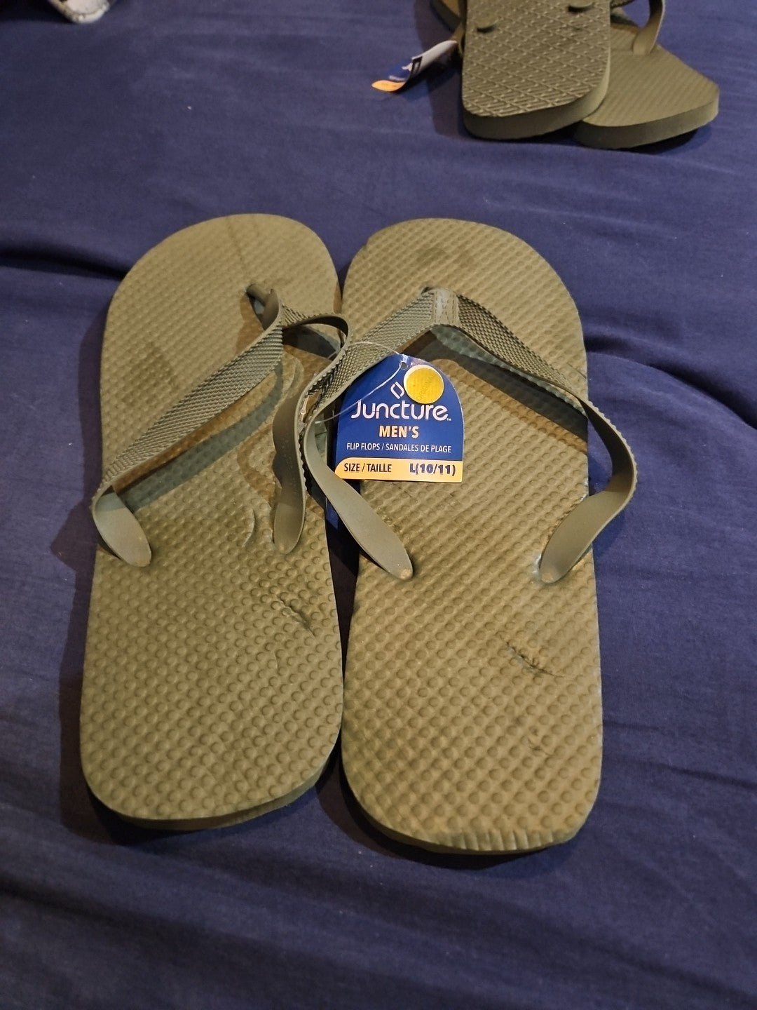 Juncture Men's Size Medium 10/11 Forest Green Flip Flips