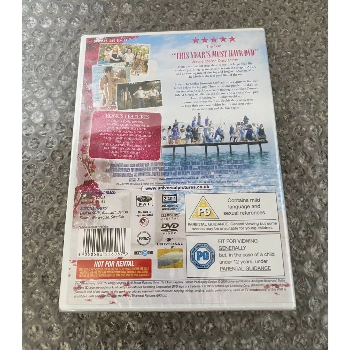 Mamma Mia! The Movie (DVD) | Region 2 | Factory Sealed