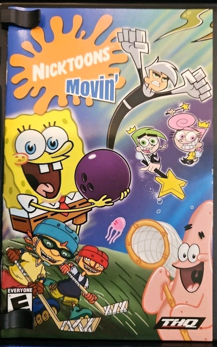 Nicktoons Movin' (PS2) Mint. Tested. w/Manual