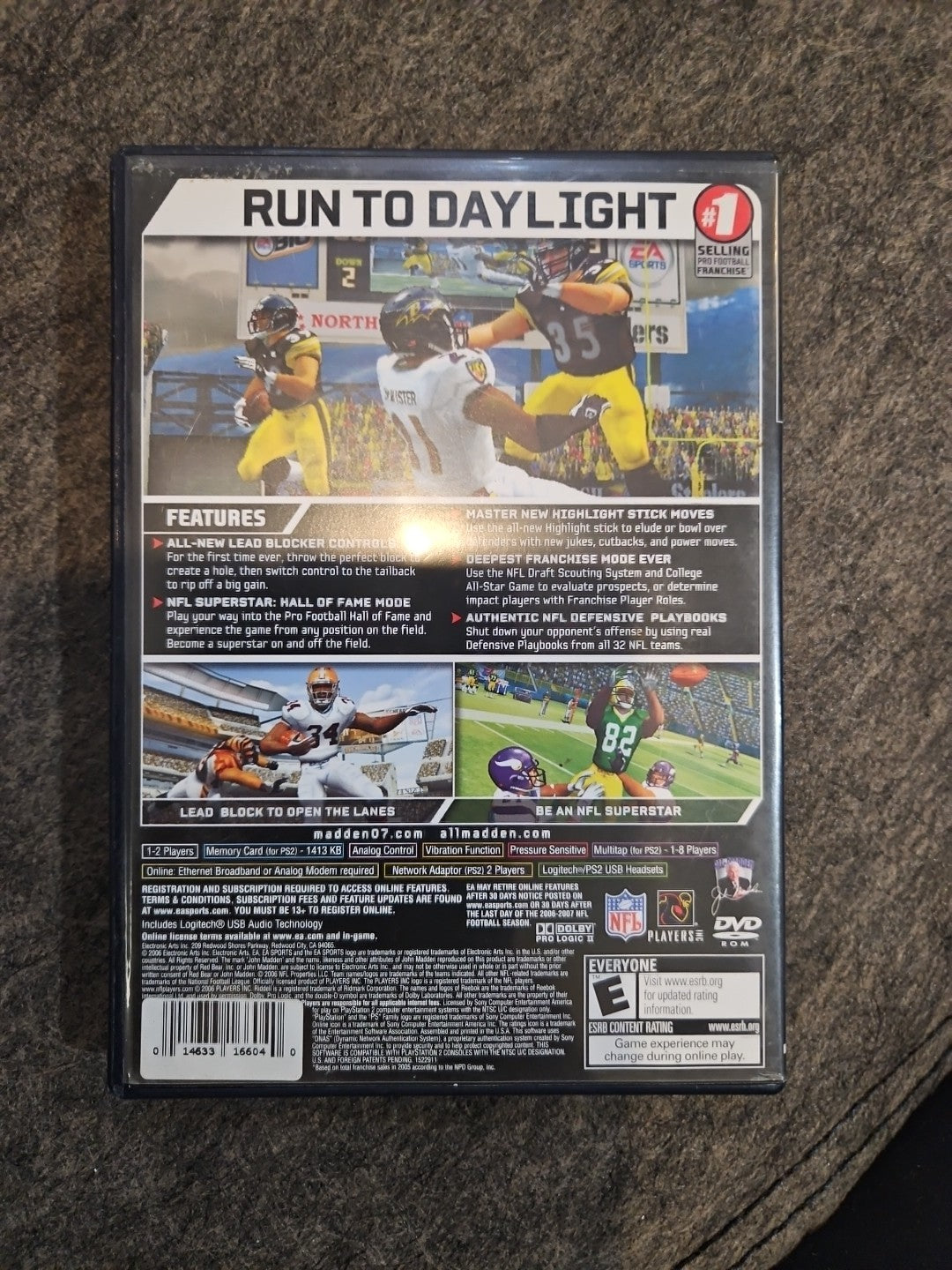 Madden NFL 07 (PS2) No Game. Case + Manual + Insert