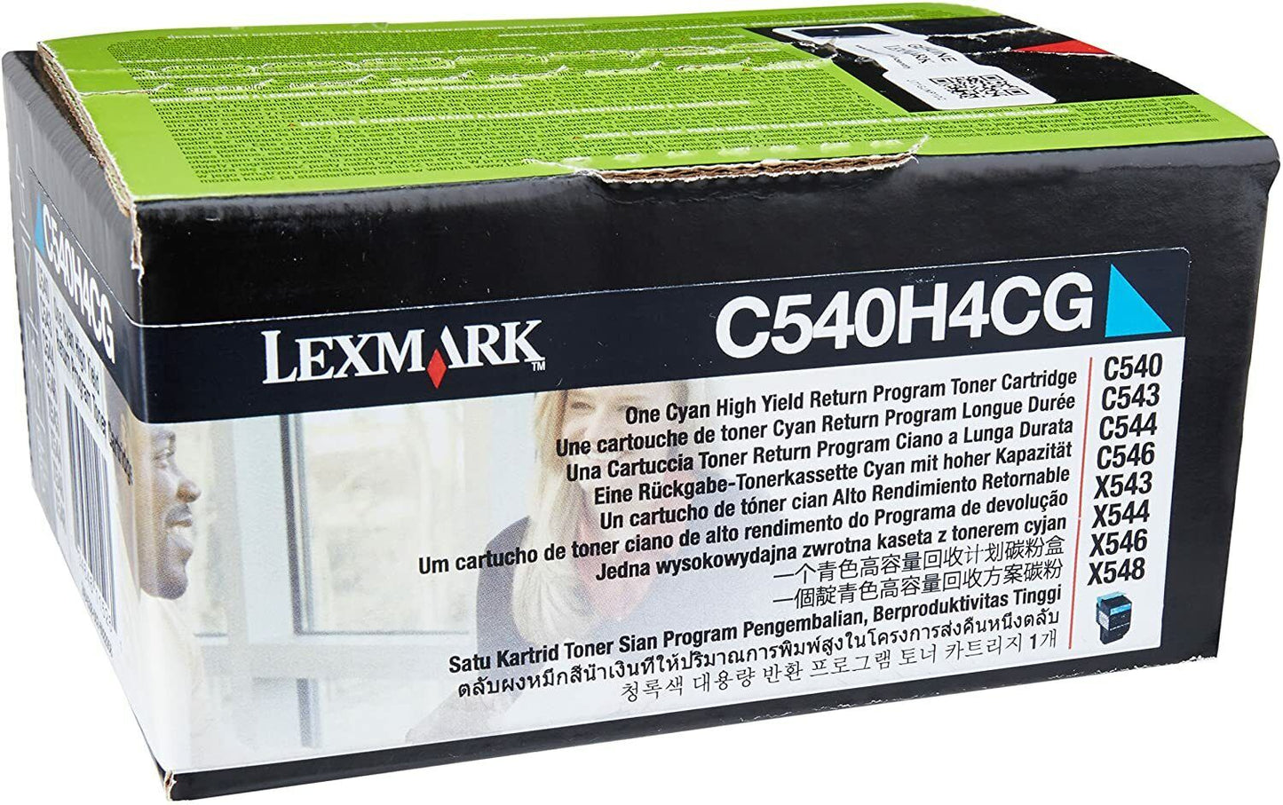 Lexmark Cyan Ink Cartridge C540H4CG fits C540, C543, C544, X543, X544, X546 X548