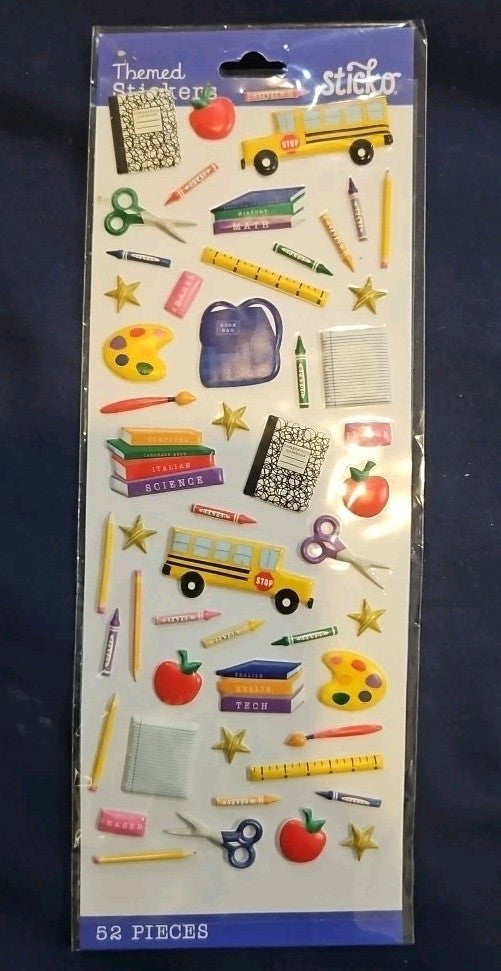 Sticko Themed Stickers-Time For School