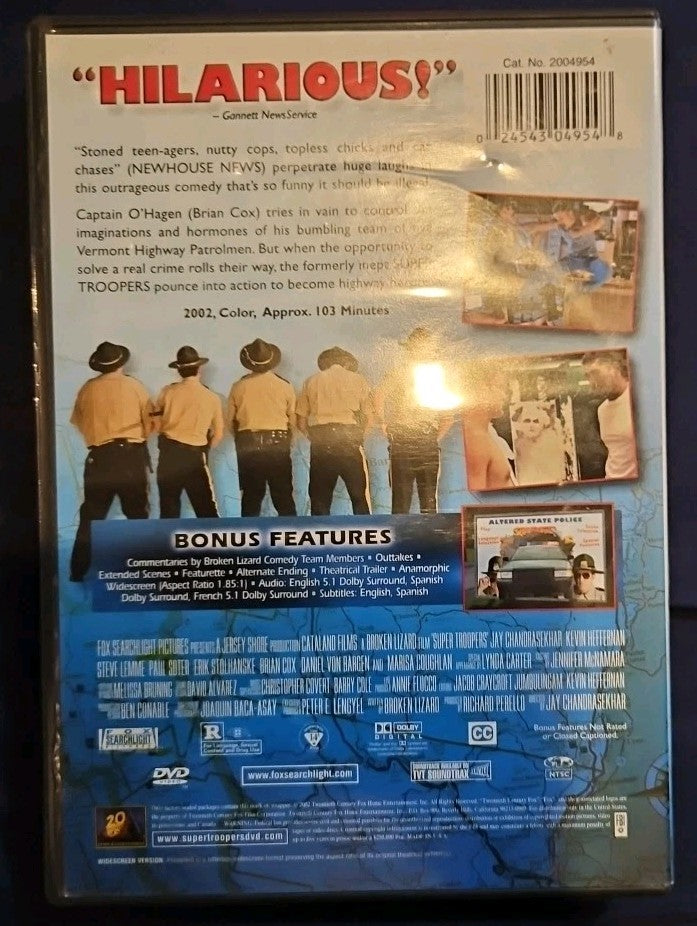 Super Troopers (DVD, 2002) New Sealed