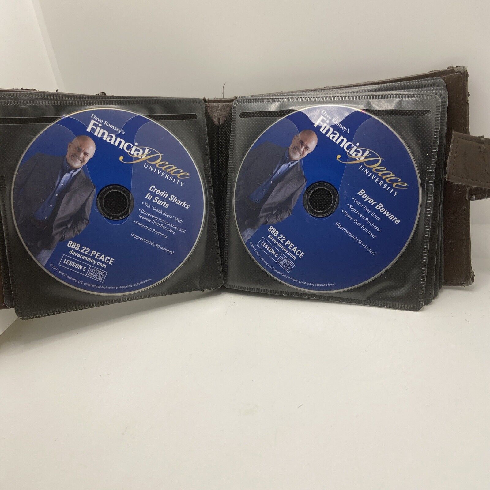 Dave Ramsey’s Financial Peace University Kit Course 16-CD's Set Leather