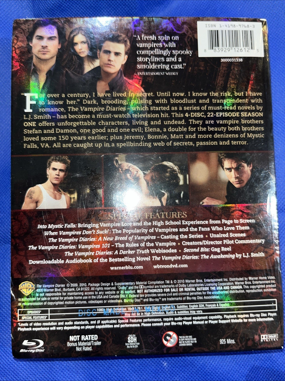 The Vampire Diaries: Season 1 (Blu-ray 4-Disc Set) No Digital Download
