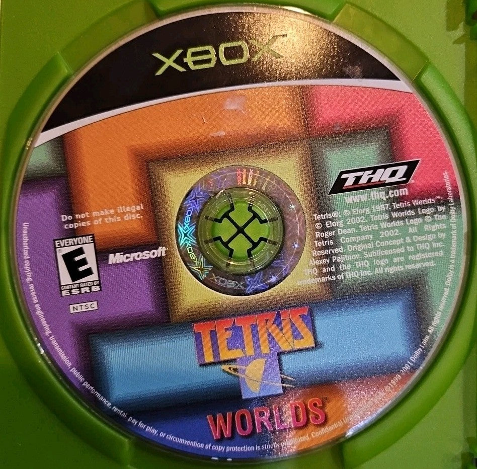 Tetris Worlds Xbox Live (Xbox) Tested. No Scratches. New Case. Damaged Artwork