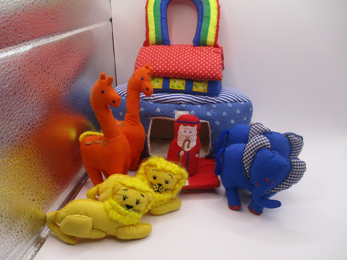 Cloth Fabric Plush Noah's Ark Kubla Kids Noah with Animals