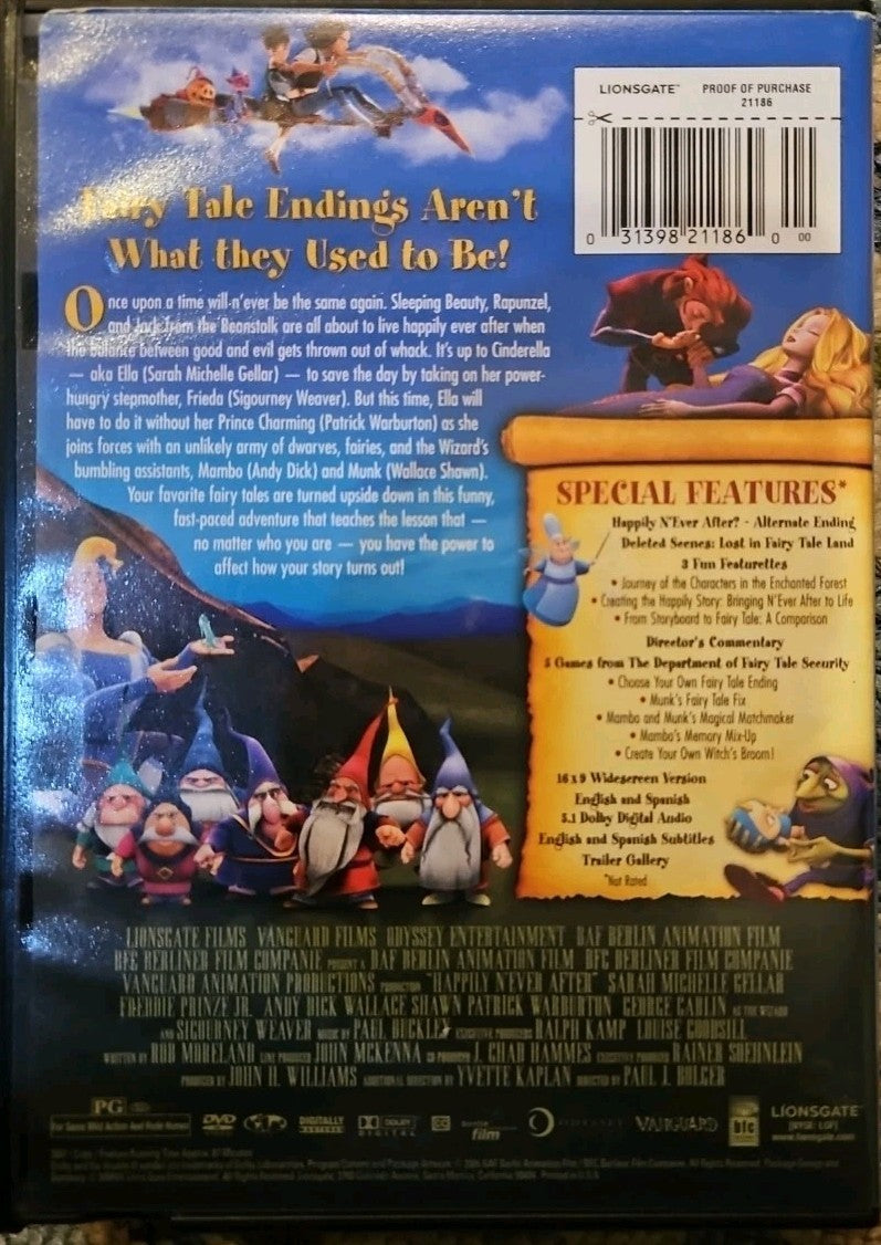 Happily NEver After (DVD, 2007, Full Frame) New Sealed