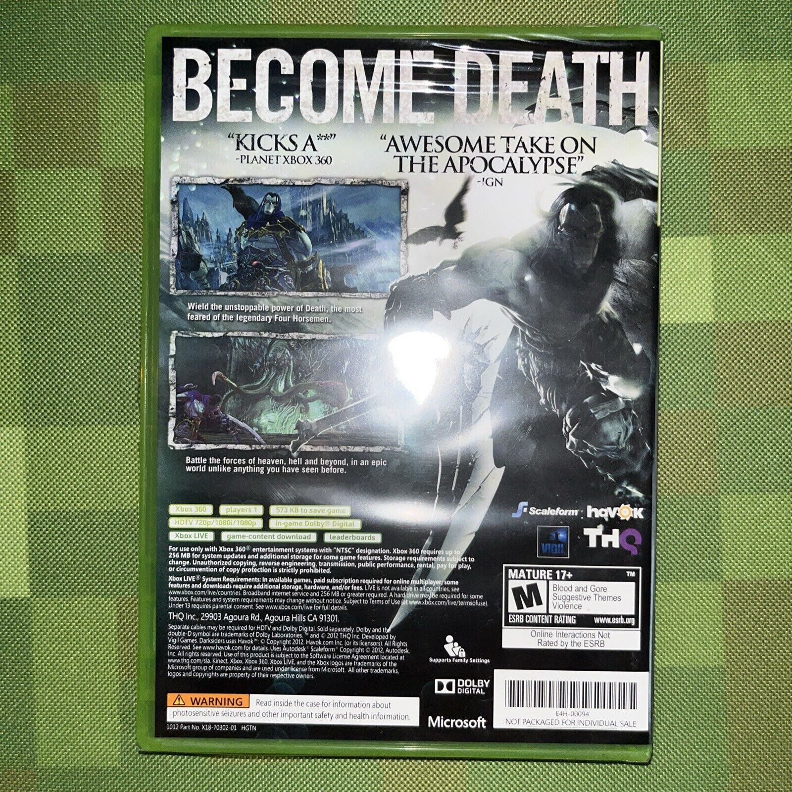 Darksiders II (Microsoft Xbox 360, 2012)